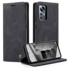 Caseme - CASEME 013 Series Konstl&auml;der Pl&aring;nboksfodral f&ouml;r Xiaomi 12 5G - Svart