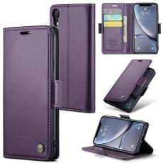 Caseme - CASEME Pl&aring;nboksfodral Konstl&auml;der iPhone XR RFID-Skydd Lila