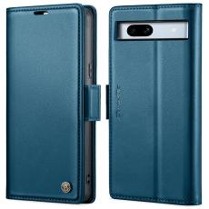 Caseme - CASEME Pl&aring;nboksfodral Konstl&auml;der till Google Pixel 7a - Bl&aring;