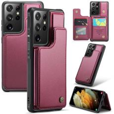 Caseme - CASEME C22 Fodral f&ouml;r Samsung Galaxy S21 Ultra 5G R&ouml;d