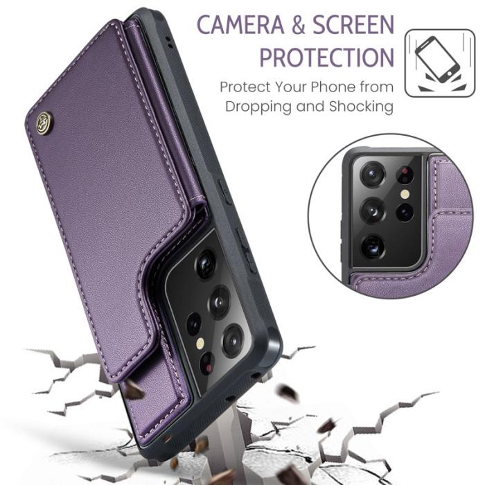 Caseme - CASEME C22 Fodral för Samsung Galaxy S21 Ultra 5G - Lila