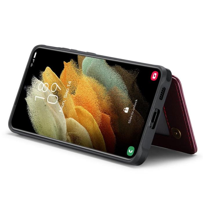 Caseme - CASEME C22 Fodral för Samsung Galaxy S21 Ultra 5G Röd