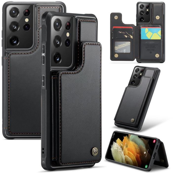 Caseme - CASEME C22 Fodral för Samsung Galaxy S21 Ultra 5G - Svart