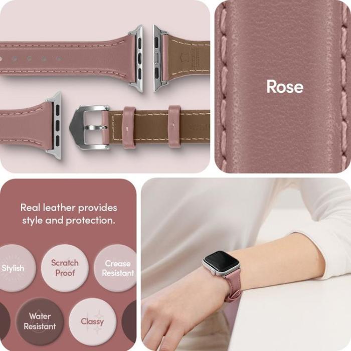 UTGATT - Spigen Apple Watch (41mm) Series 9 Armband Cyrill Kajuk - Rose