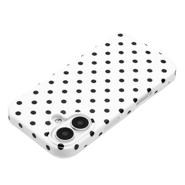 A-One Brand - iPhone 17 Mobilskal Dot Design Imd Tpu - Vit