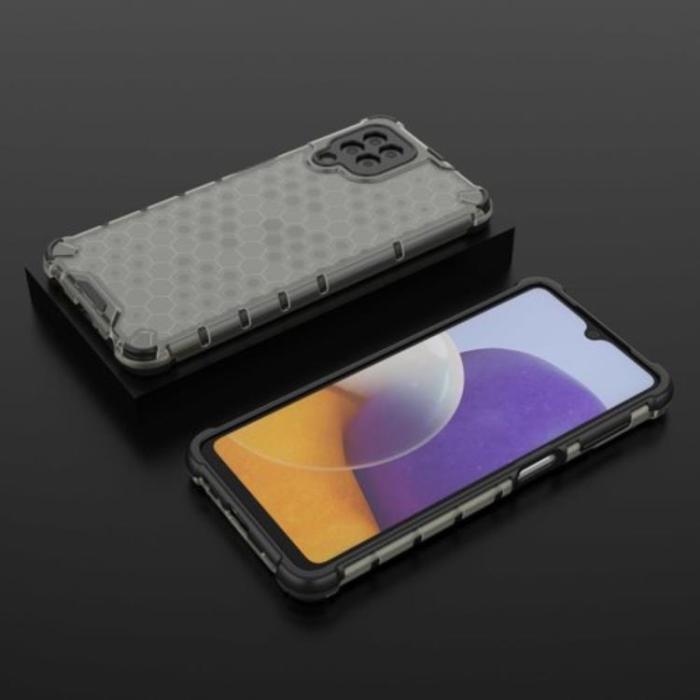 OEM - Galaxy A22 4G Mobilskal HoneyComb - Svart