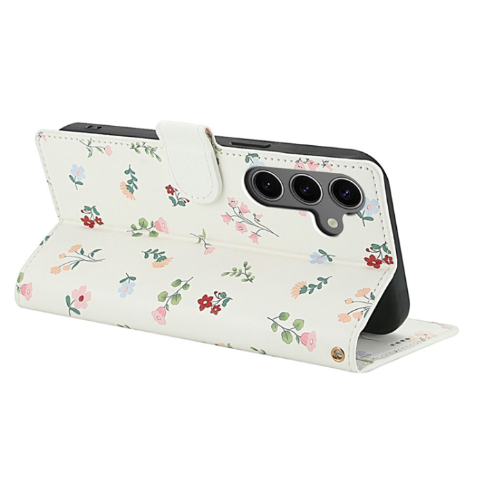 A-One Brand - Galaxy S25 - S24 Plånboksfodral Rhombic Floral A1