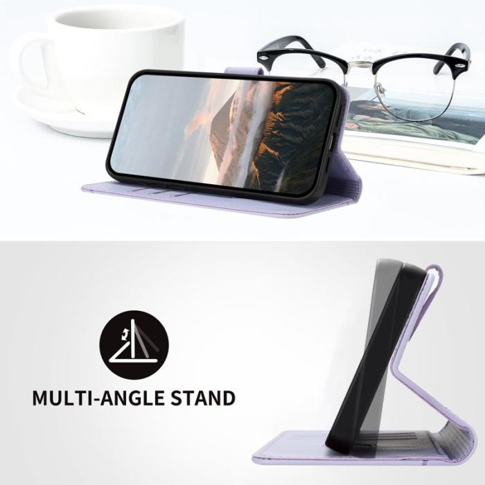 OEM - Triangle Mobilskal till Samsung Galaxy S26 Ultra KonstLäder - Lila
