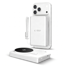 Tech-Protect - Tech-Protect Magsafe Powerbank 10000mah PB40 Lifemag 25W QI2.2 - Silver/Vit