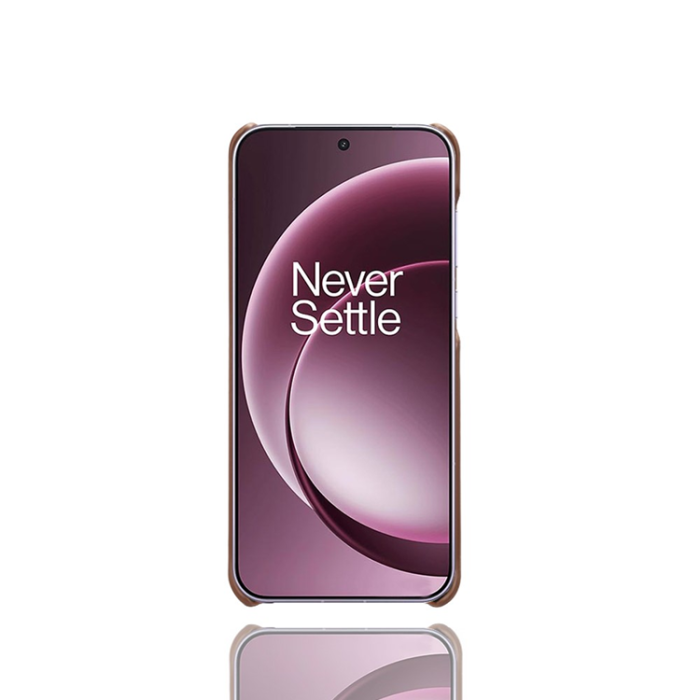 A-One Brand - OnePlus 15 5G Mobilskal Korthållare Dual PU Läder - Brun