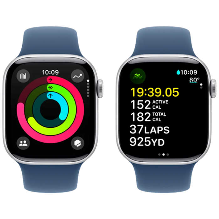 Apple - Apple Watch Series 10 42mm GPS + Cellular (Blå Aluminium)