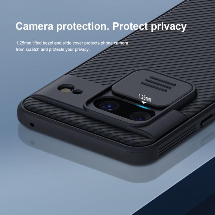 Nillkin - NILLKIN CamShield Pro Mobilskal till Google Pixel 8 med Kameraskydd - Svart