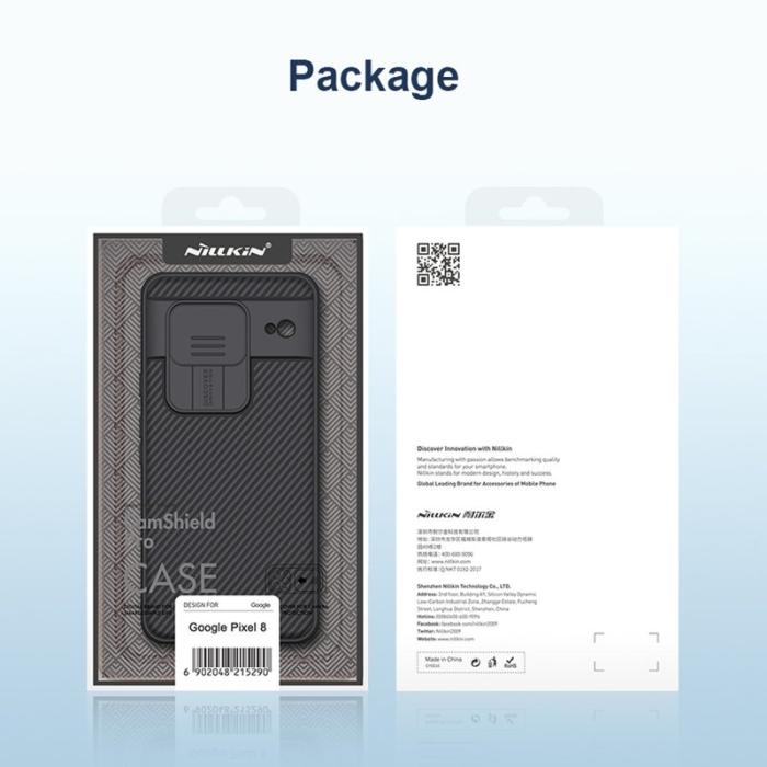 Nillkin - NILLKIN CamShield Pro Mobilskal till Google Pixel 8 med Kameraskydd - Svart