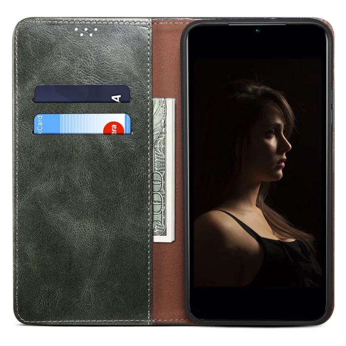 A-One Brand - Nothing CMF Phone 2 Pro Plånboksfodral Crazy Horse Texture - Grön