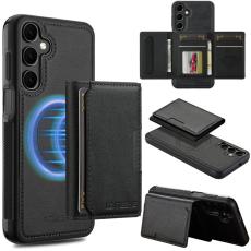 LC.imeeke - LC.IMEEKE L5 Samsung Galaxy S23 FE Fodral KonstL&auml;der - Svart