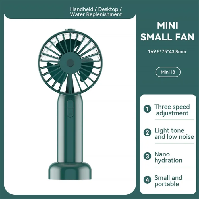 OEM - Mini Handhållen Fläkt Mini18 - Grön