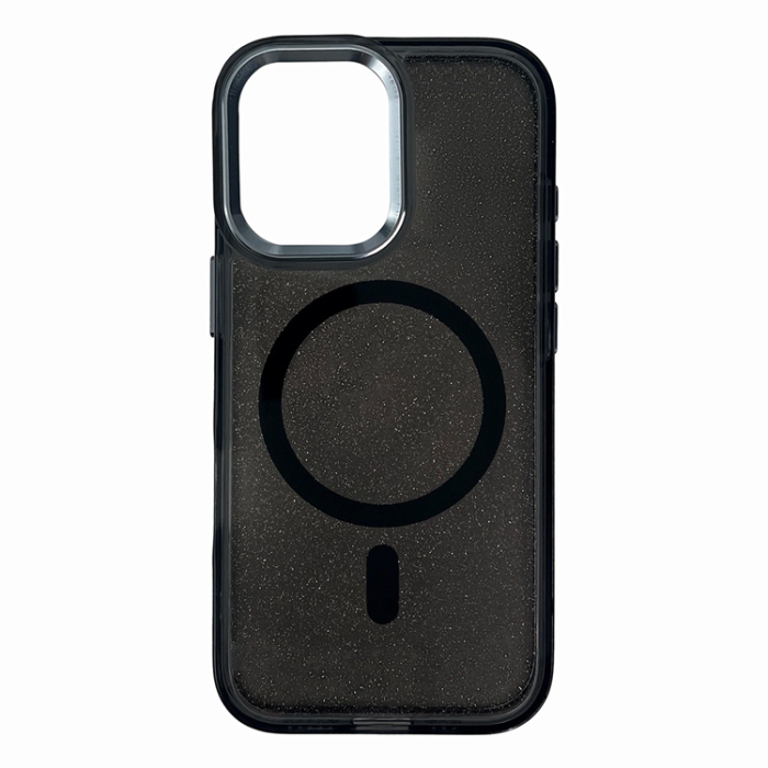 A-One Brand - iPhone 16e Mobilskal MagSafe Glitter - Svart