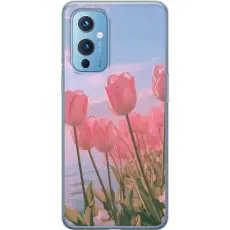 Gustaf - Mobilskal till OnePlus 9 med Rosa Tulpaner