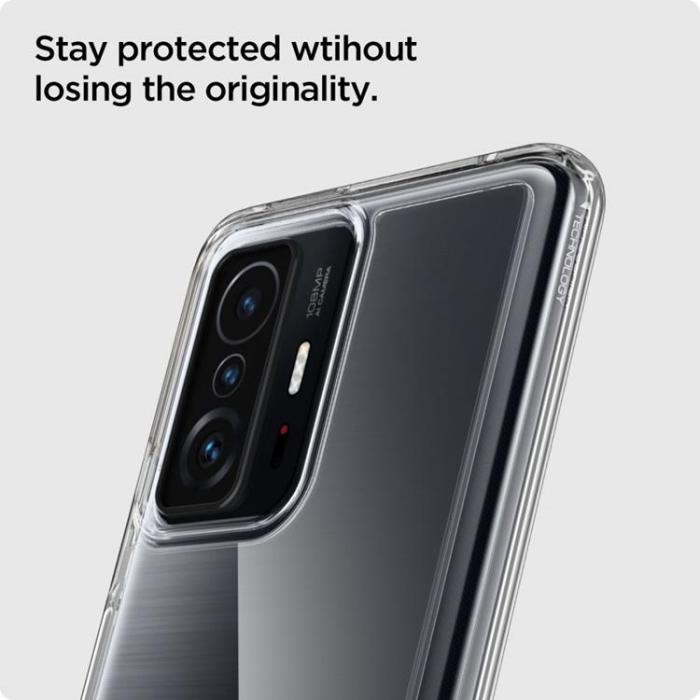 UTGATT1 - Spigen Ultra Hybrid Skal Xiaomi 11t 5g / 11t Pro 5g - Crystal Clear