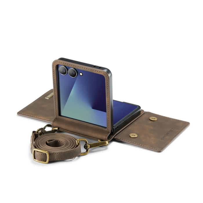 DG.MING - DG.MING Galaxy Z Flip 7 Mobilskal Detachable M2 - Kaffe