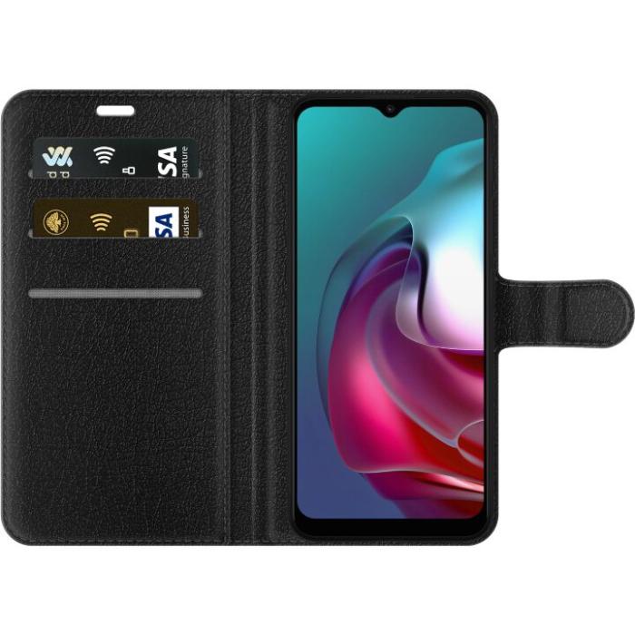 iSecrets - Plånboksfodral till Motorola Moto G30 med Neon Varg