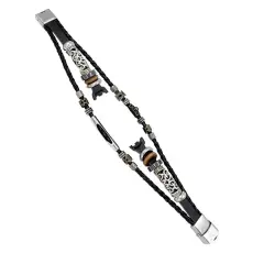 A-One Brand - Xiaomi Mi Smart Band NFC/9/8 NFC/8 Armband Ethnic Beaded - Svart