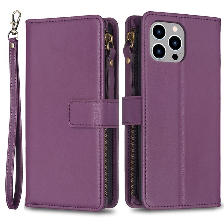 iPhone 15 Pro Plånboksfodral Zipper Flip - Lavender | 2353 | AlltMobil