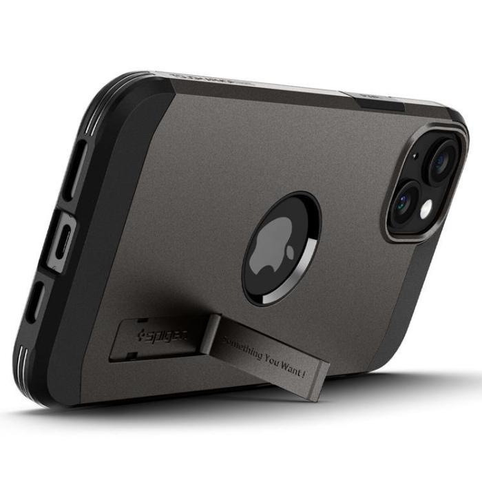 Spigen - Spigen iPhone 15 Plus Mobilskal Magsafe Tough Armor - Brun