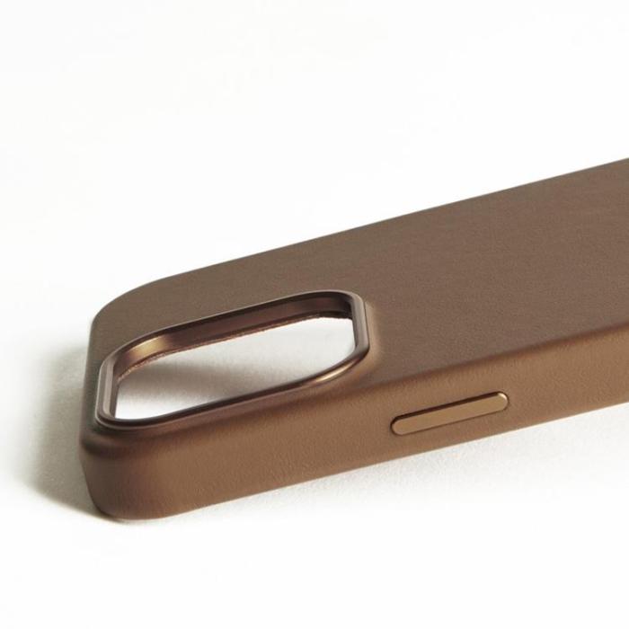 Mujjo - Mujjo iPhone 16 Pro Max Mobilskal MagSafe Läder - Tan