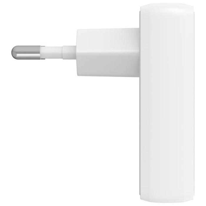 4smarts - 4smarts Snabbladdare 20W 1xUSB-C 1xUSB-A GaN FlatPlug Duos - Vit