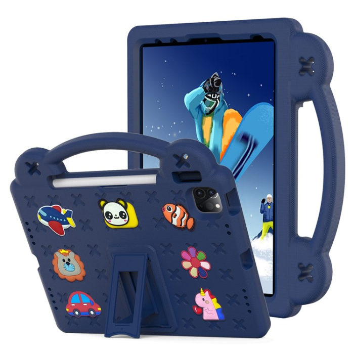 A-One Brand - iPad Pro 11 (2018/2020/2021/2022) Skal EVA Kickstand Shockproof - Mörkblå
