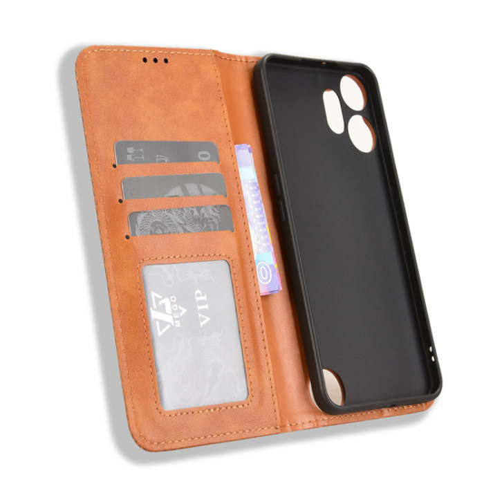 A-One Brand - Nothing CMF Phone 2 Pro Plånboksfodral Retro Kickstand - Brun