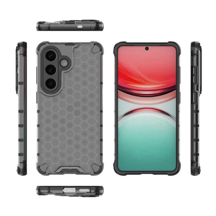 OEM - Samsung Galaxy S26/S26 Pro Skal Plast Honungskaka Form - Svart