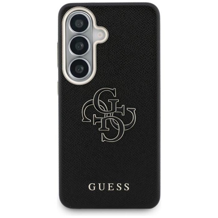 Guess - Guess Mobilskal För Galaxy S26 MagSafe Grained Big 4G Metal Logo