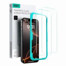 ESR - ESR [2-Pack] iPhone 16 Pro H&auml;rdat Glas Sk&auml;rmskydd - Clear