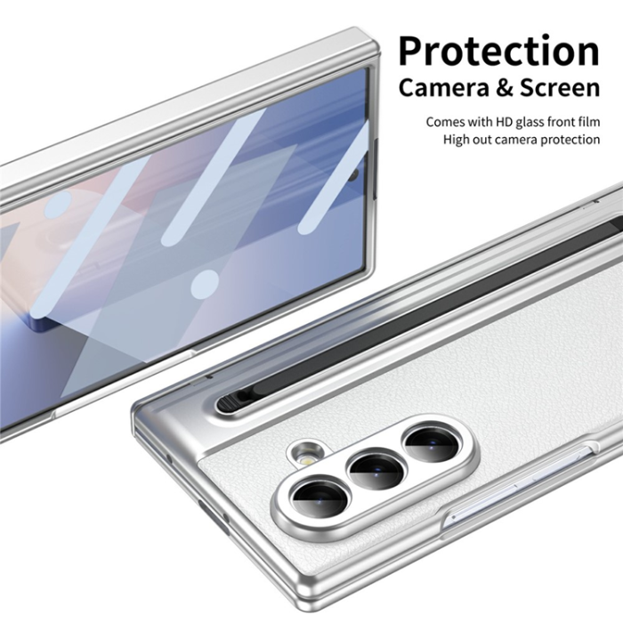 A-One Brand - Galaxy Z Fold 7 Mobilskal Matte Electroplated - Vit