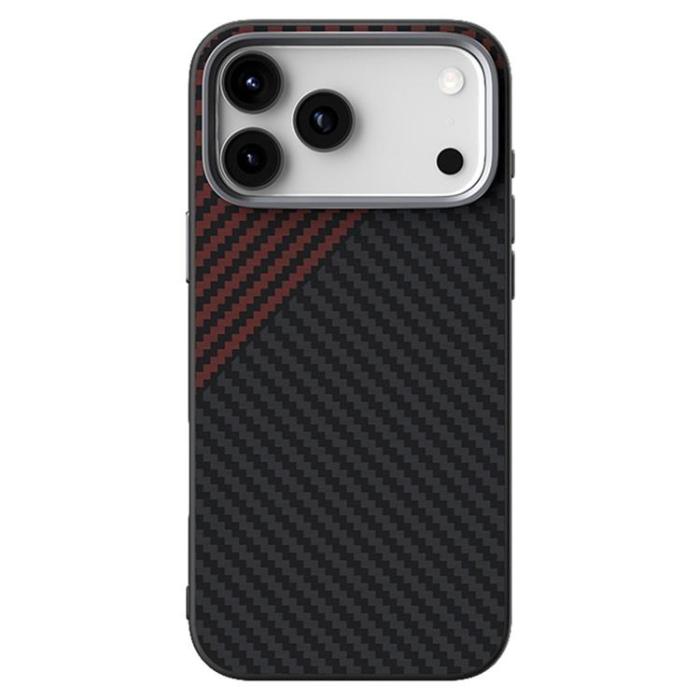 ABEEL - ABEEL iPhone 17 Pro Max Mobilskal MagSafe - Svart / Röd
