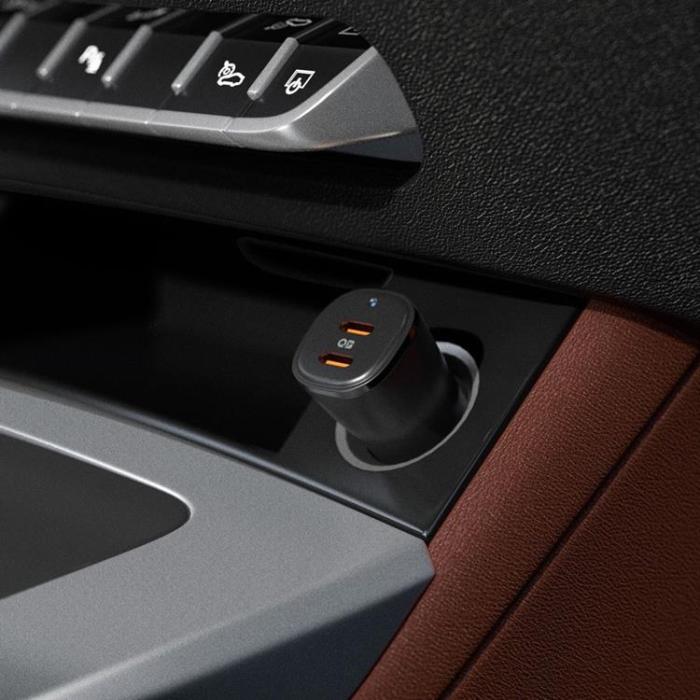 UTGATT - Spigen Billaddare 50W EV502 Arcstation Essential - Svart