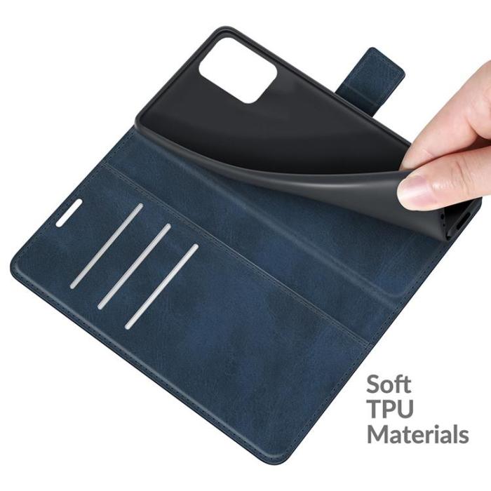 OEM - Folio Flip Läder Fodral Xiaomi 11T / 11T Pro - Blå