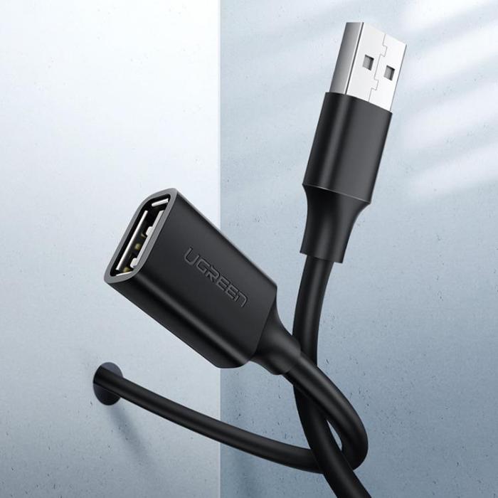 Ugreen - Ugreen Förlängning USB 2.0 Kabel 5m - Svart