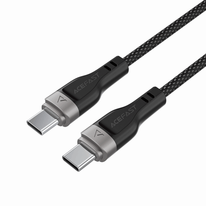 Acefast - Acefast 3in1 USB-C - USB-C 480Mb/s 100W 1.2m Kabel - Svart