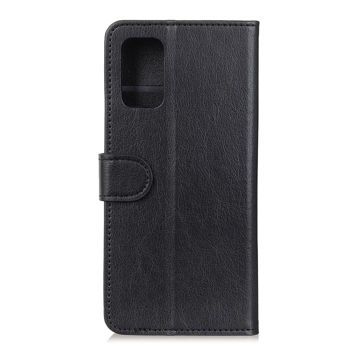 OEM - Litchi Läder Plånboksfodral Galaxy S20 FE - Svart