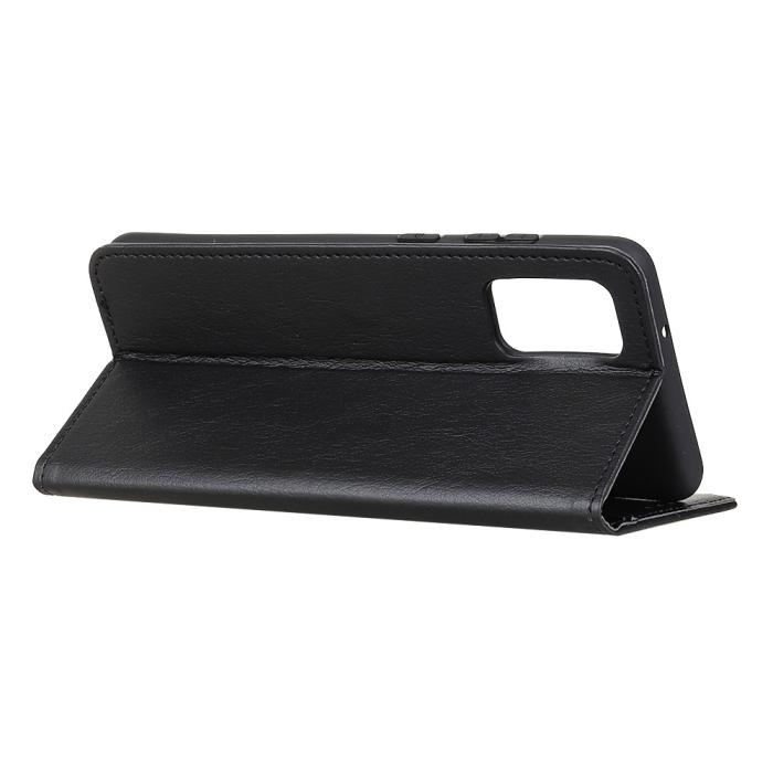 OEM - Litchi Läder Plånboksfodral Galaxy S20 FE - Svart