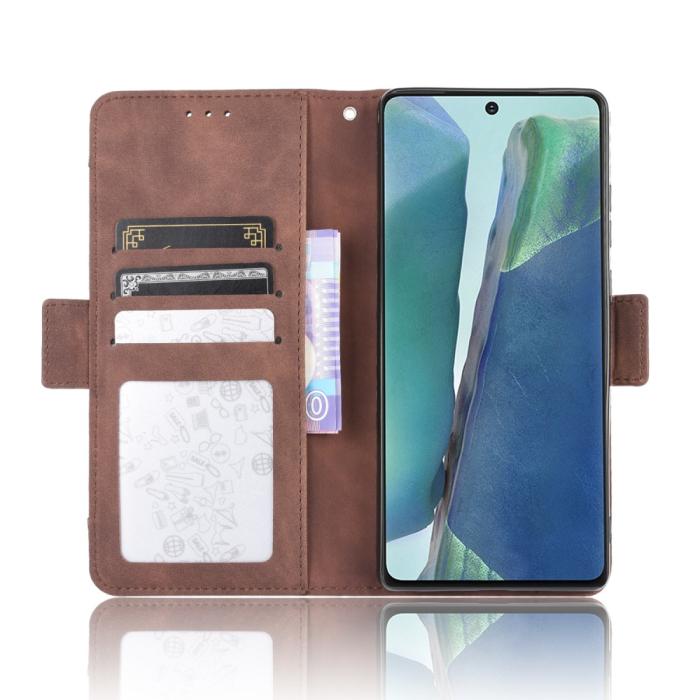 OEM - Protector Läder Plånboksfodral Galaxy S20 FE - Brun