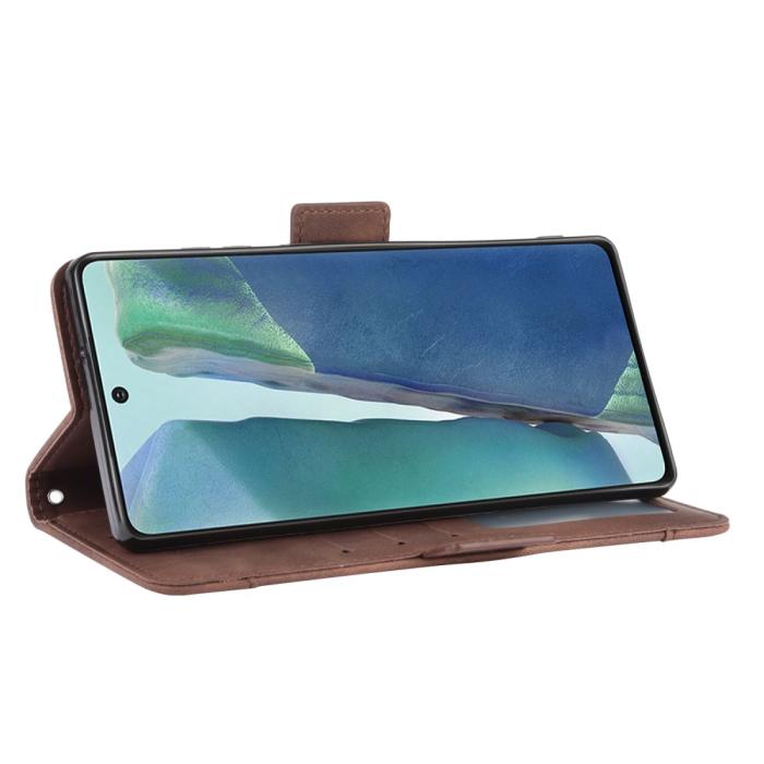 OEM - Protector Läder Plånboksfodral Galaxy S20 FE - Brun
