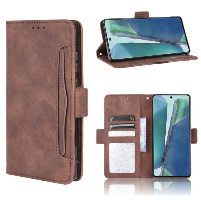 OEM - Protector Läder Plånboksfodral Galaxy S20 FE - Brun