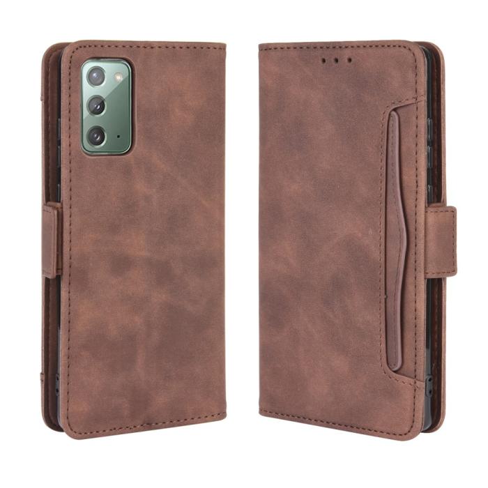 OEM - Protector Läder Plånboksfodral Galaxy S20 FE - Brun
