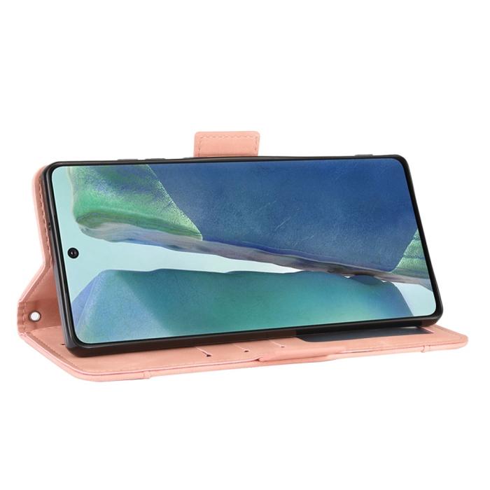 UTGATT1 - Protector Läder Plånboksfodral Galaxy S20 FE - Rosa