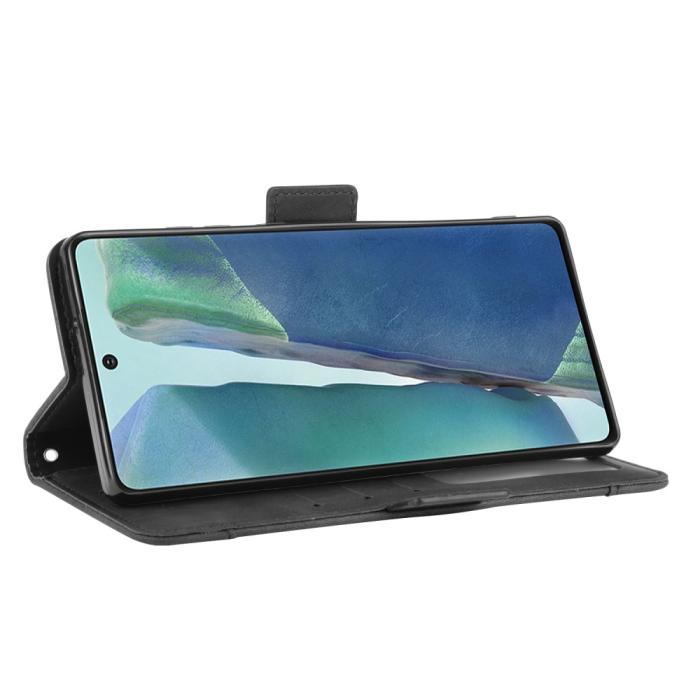 UTGATT1 - Protector Läder Plånboksfodral Galaxy S20 FE - Svart