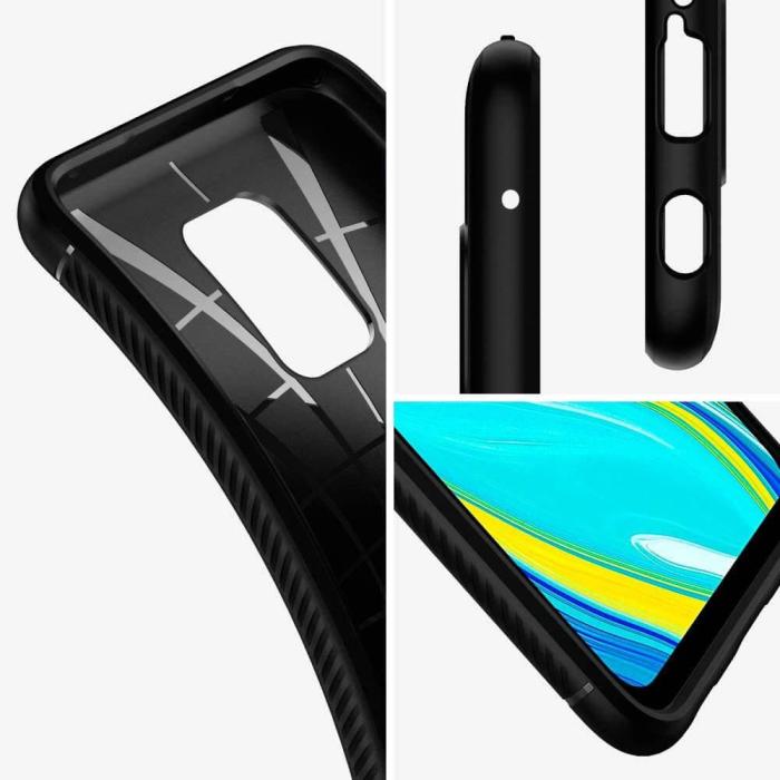 UTGATT4 - Carbon series skal Redmi 10X 4G/Redmi Note 9 Svart